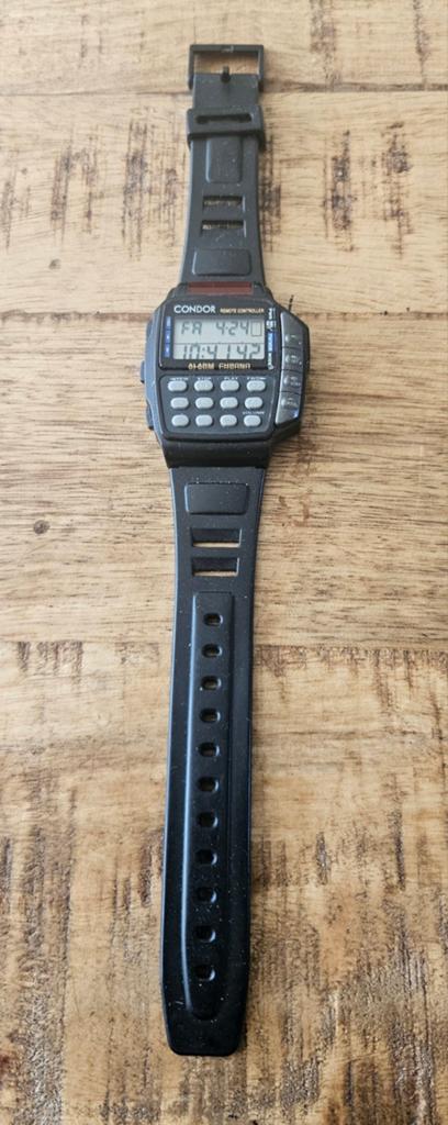 Vintage Condor Remote Controller Horloge - Vintage Digitaal, Overige merken, Kunststof, Gebruikt, Polshorloge