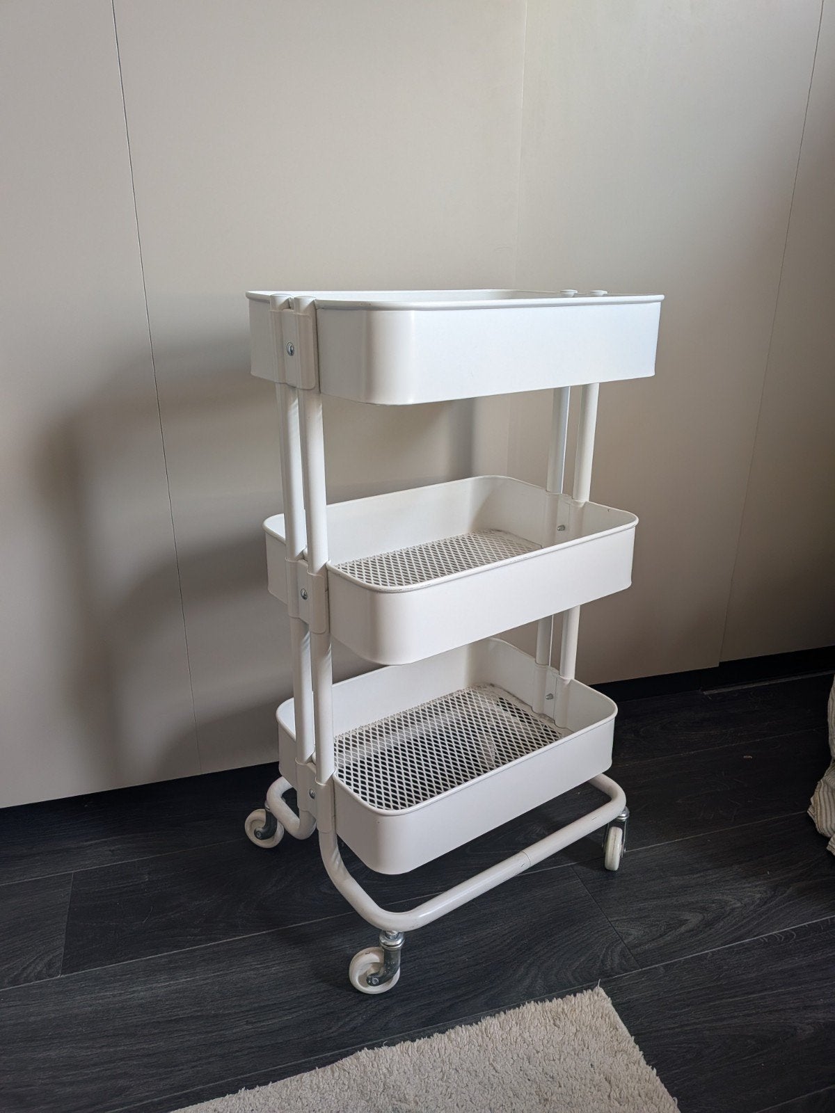 IKEA RÅSKOG Roltafel Wit -  Multifunctionele Opberger, Ophalen, Zo goed als nieuw, Wit