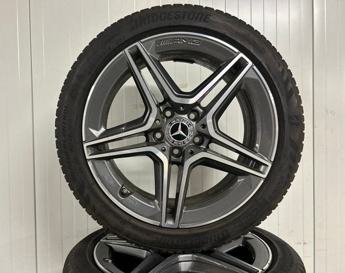 Originele Mercedes AMG C-klasse W205 breedset allseason, Auto-onderdelen, Ophalen, 18 inch, Gebruikt, Banden en Velgen