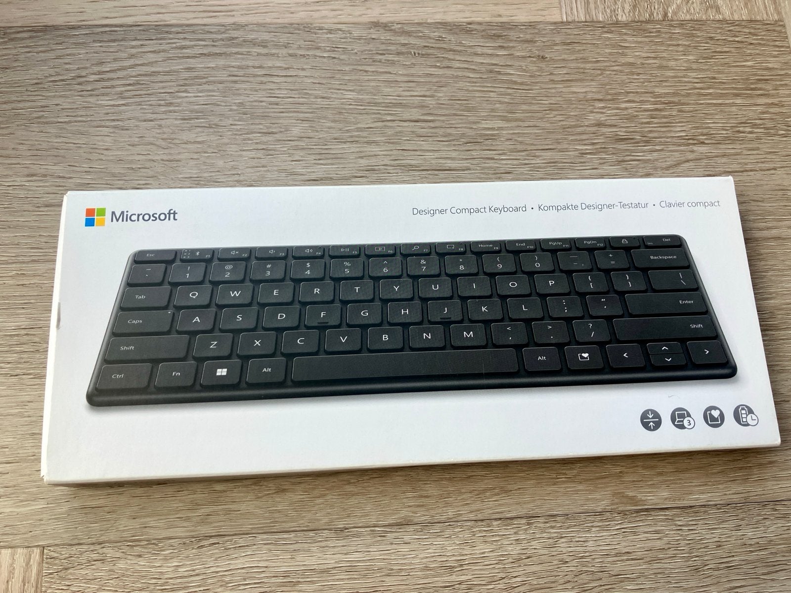 Microsoft Designer Compact Keyboard (Nieuw), Computers en Software, Toetsenborden, Multimediatoetsen, Nieuw, Ophalen of Verzenden