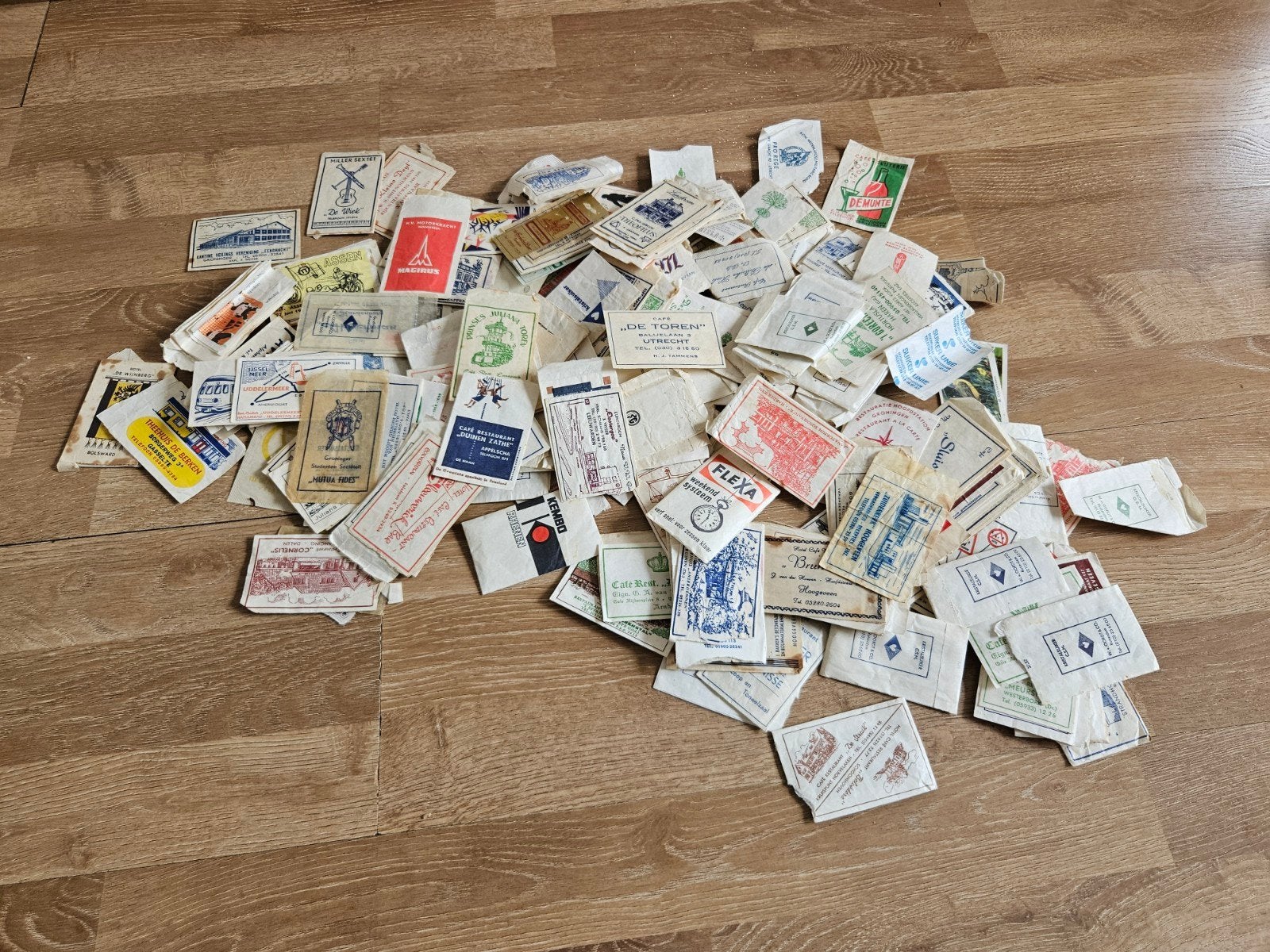 Verzameling suikerzakjes jaren 60 en 70, Ophalen of Verzenden, Nederland