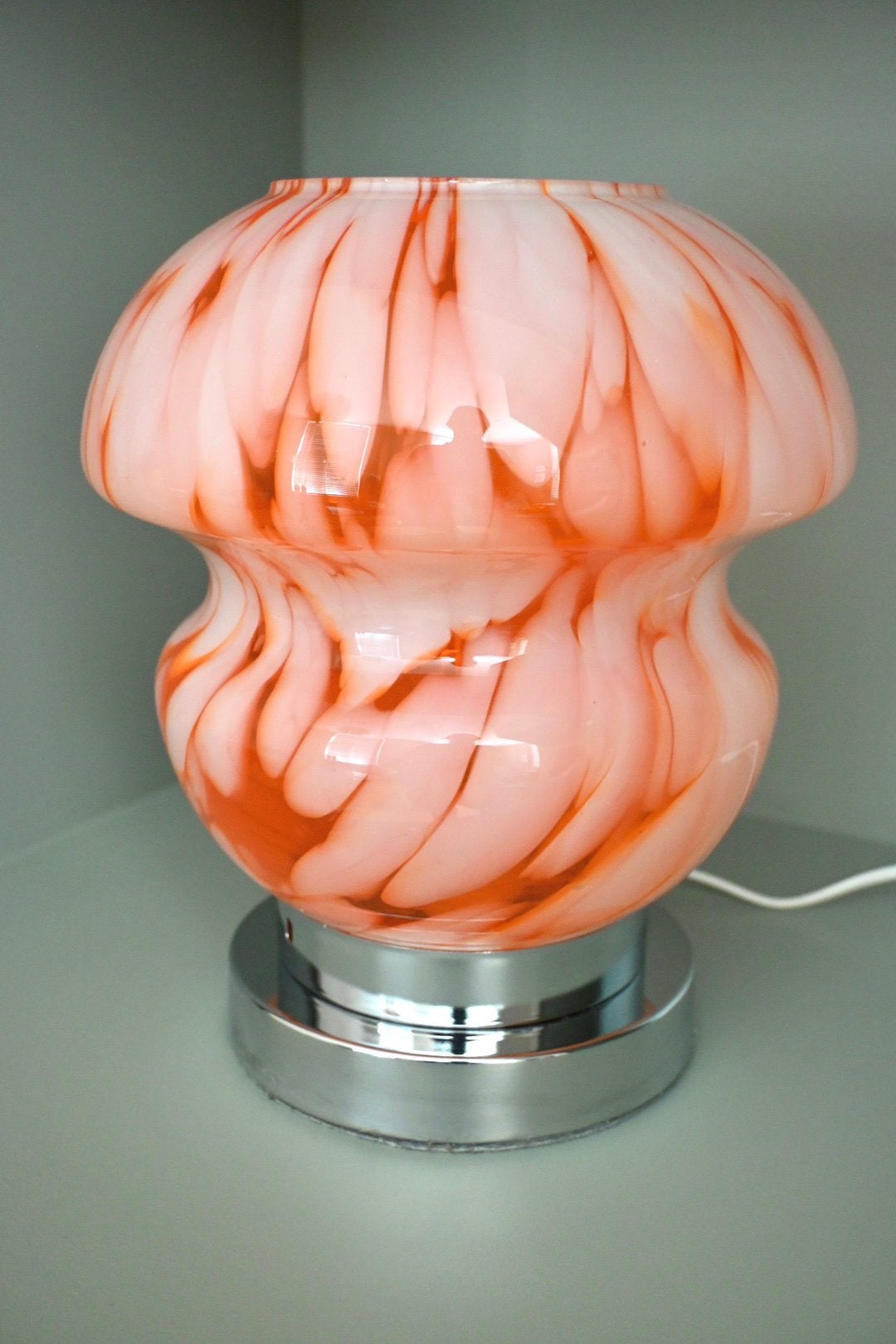 Tafellamp van Murano Glas Jaren 70 vermoedelijk Carlo Nasan, Carlo Nasan, Carlo Nasan, Carlo Nasan, Ophalen of Verzenden