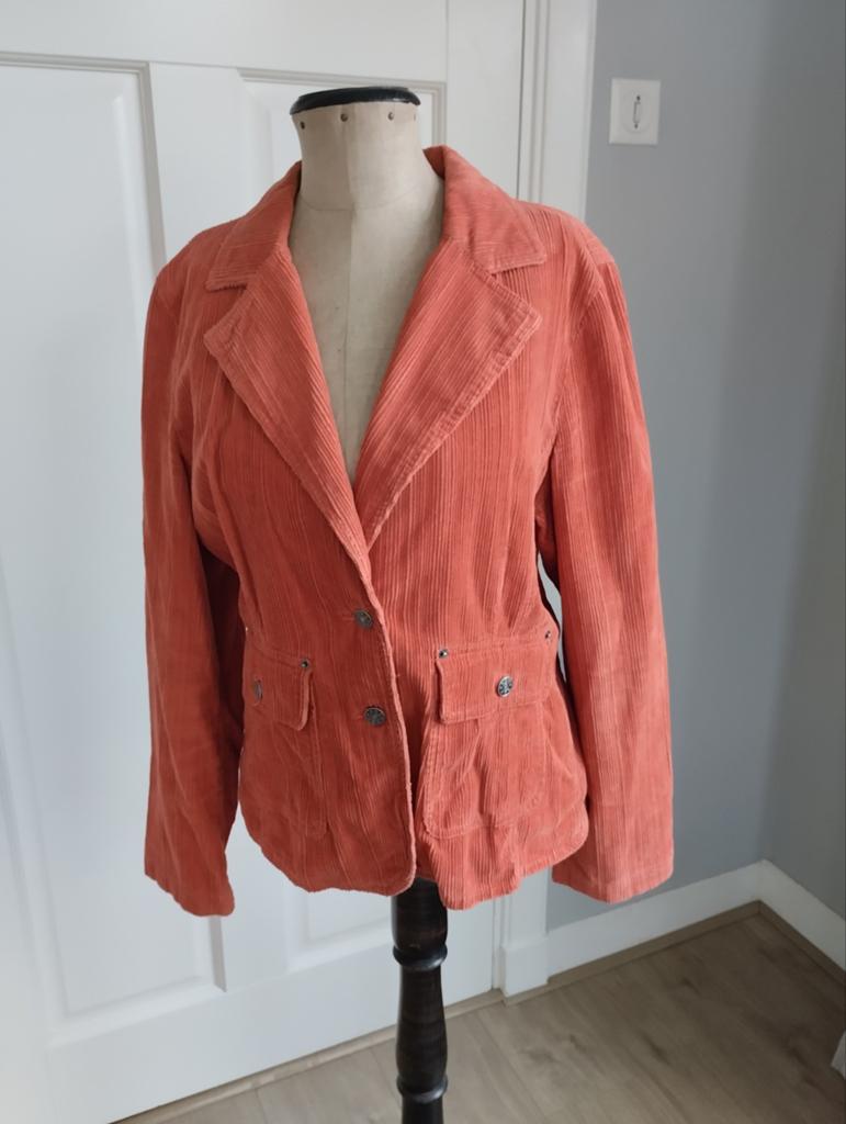 Vintage colbert jasje, Ophalen of Verzenden, Zo goed als nieuw, Oranje