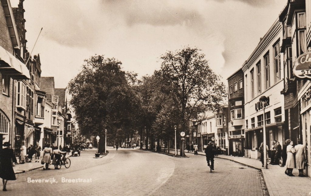 Beverwijk - Breestraat, Verzenden, 1940 tot 1960, Gelopen, Noord-Holland