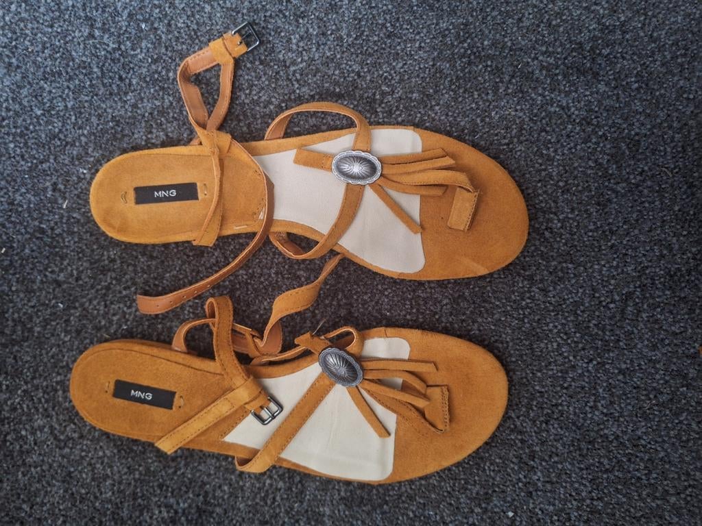 Gele sandalen, Mango, Geel, Nieuw, Sandalen of Muiltjes