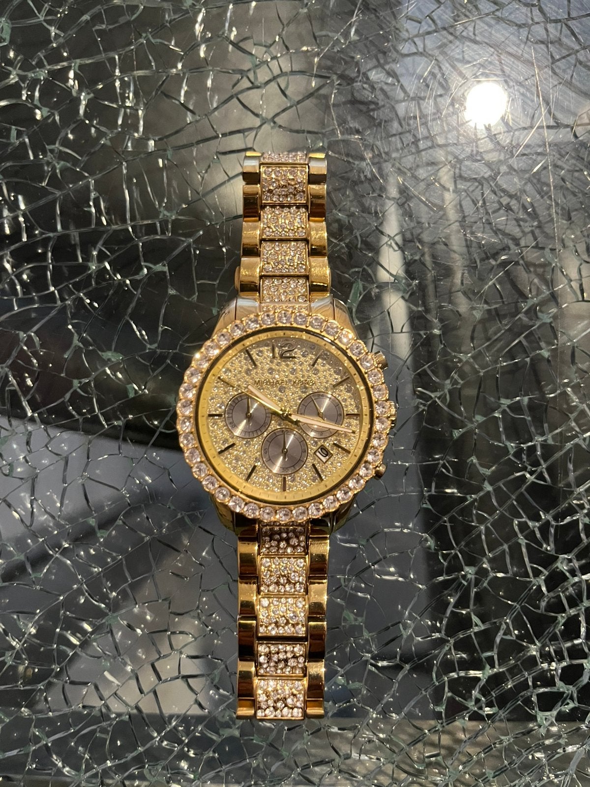 Echte micheal kors goud, Overige merken, Polshorloge, Ophalen of Verzenden, Zo goed als nieuw