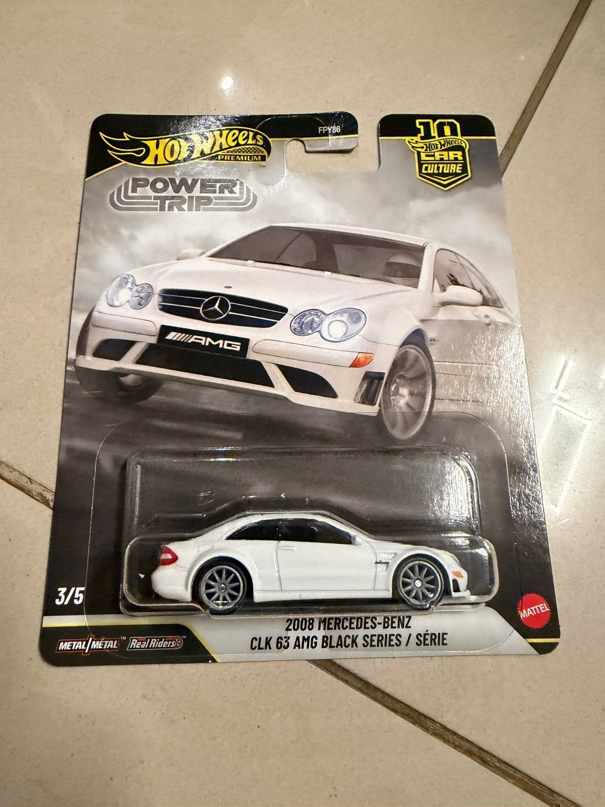 Hot Wheels Premium  Power Trip Mercedes-Benz CLK63 AMG Black, Ophalen of Verzenden, Nieuw