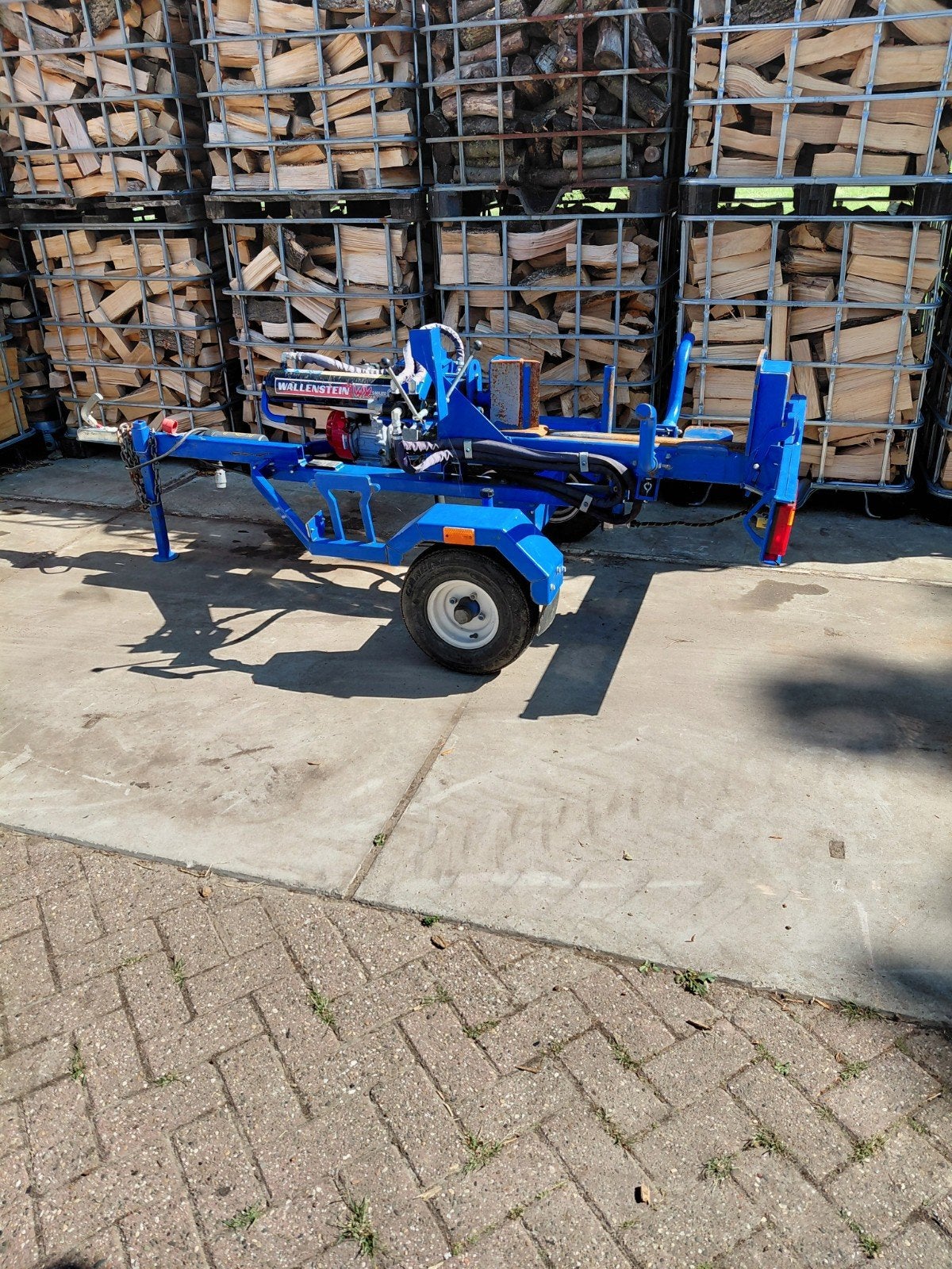 kloofmachine 20 ton, Ophalen, Liggend