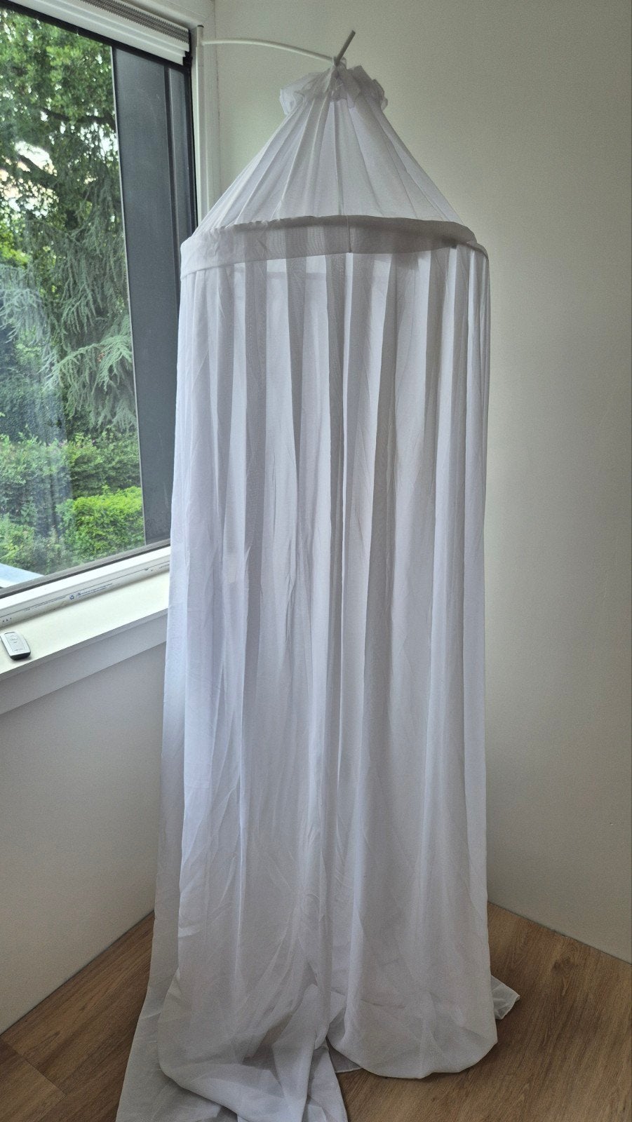 Witte klamboe/bedhemel voor babybedje, Ophalen, Zo goed als nieuw, Overige typen