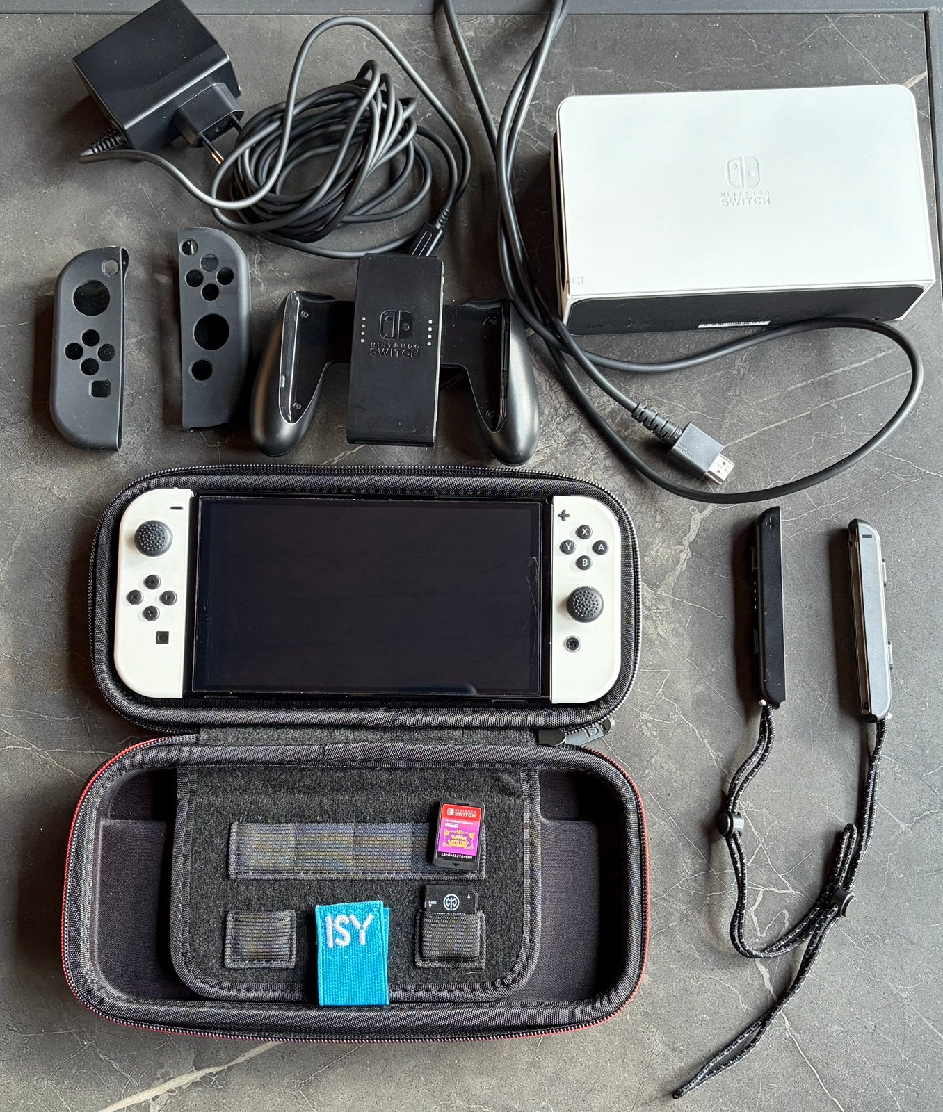 Nintendo Switch OLED Wit + Accessoires, Spelcomputers en Games, Spelcomputers | Nintendo Switch, Switch OLED, Met games, Ophalen of Verzenden