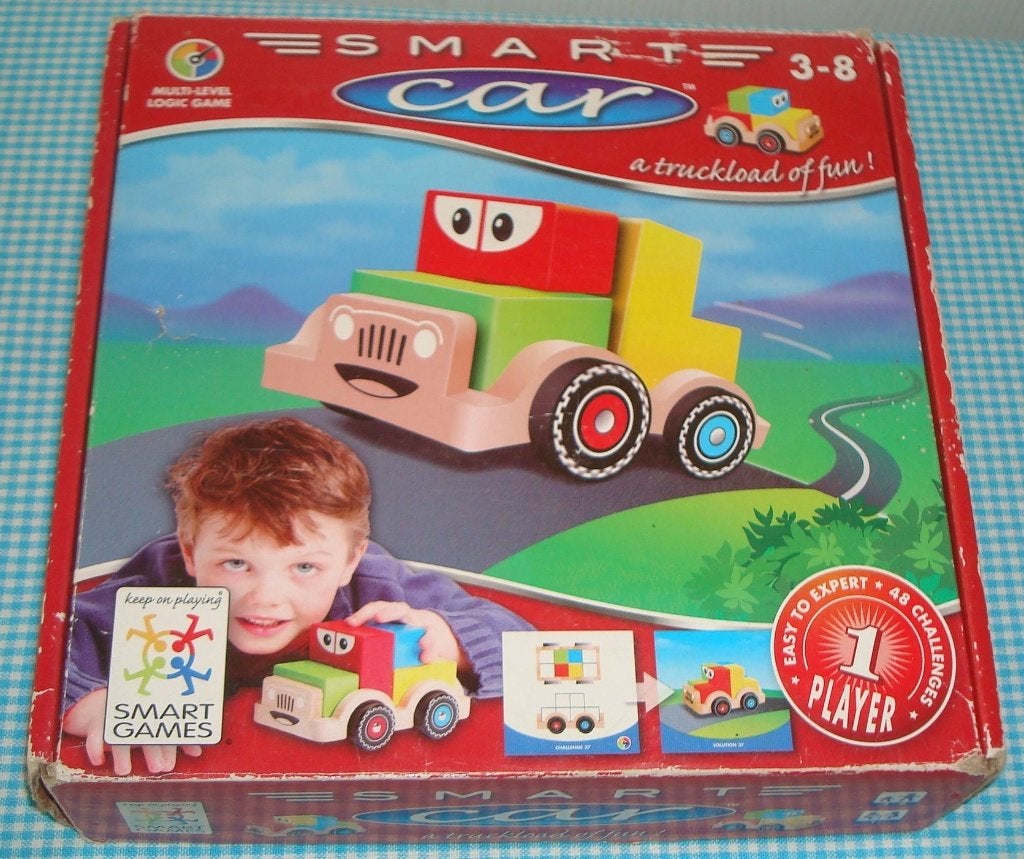 Smart Games - SMART CARS hout 3- 8 jaar LEUK!, Ophalen of Verzenden, Gebruikt, Puzzelen