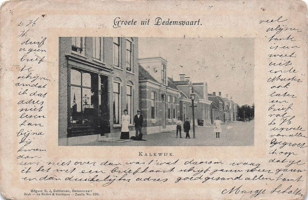 703-329-033 Dedemsvaart Kalkwijk, Ophalen of Verzenden, Voor 1920, Overijssel