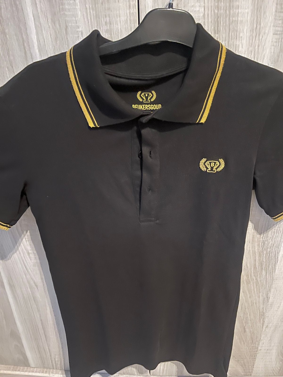 Polo voor goud (clean nutrition) maat S, Ophalen of Verzenden, Gedragen, Maat 46 (S) of kleiner, Zwart