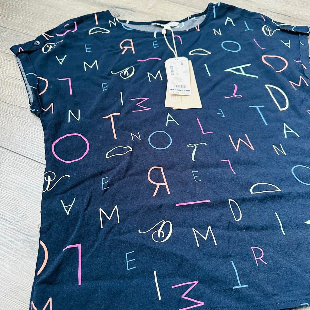 Nieuw Tom Tailor T-shirt met print - Maat XS, Kleding | Dames, Pyjama's, Ophalen of Verzenden, Zo goed als nieuw, Maat 34 (XS) of kleiner