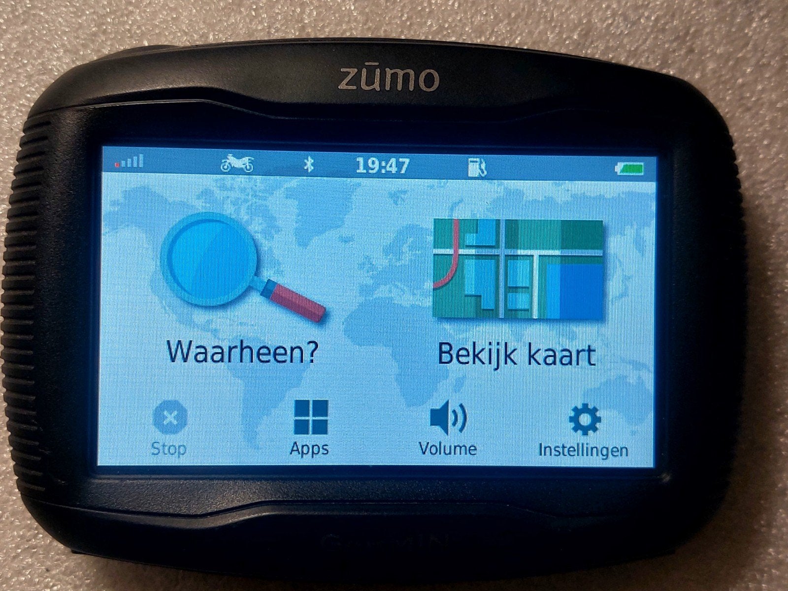 Garmin Zumo 395 met lifetime update kaarten, Ophalen of Verzenden, Gebruikt