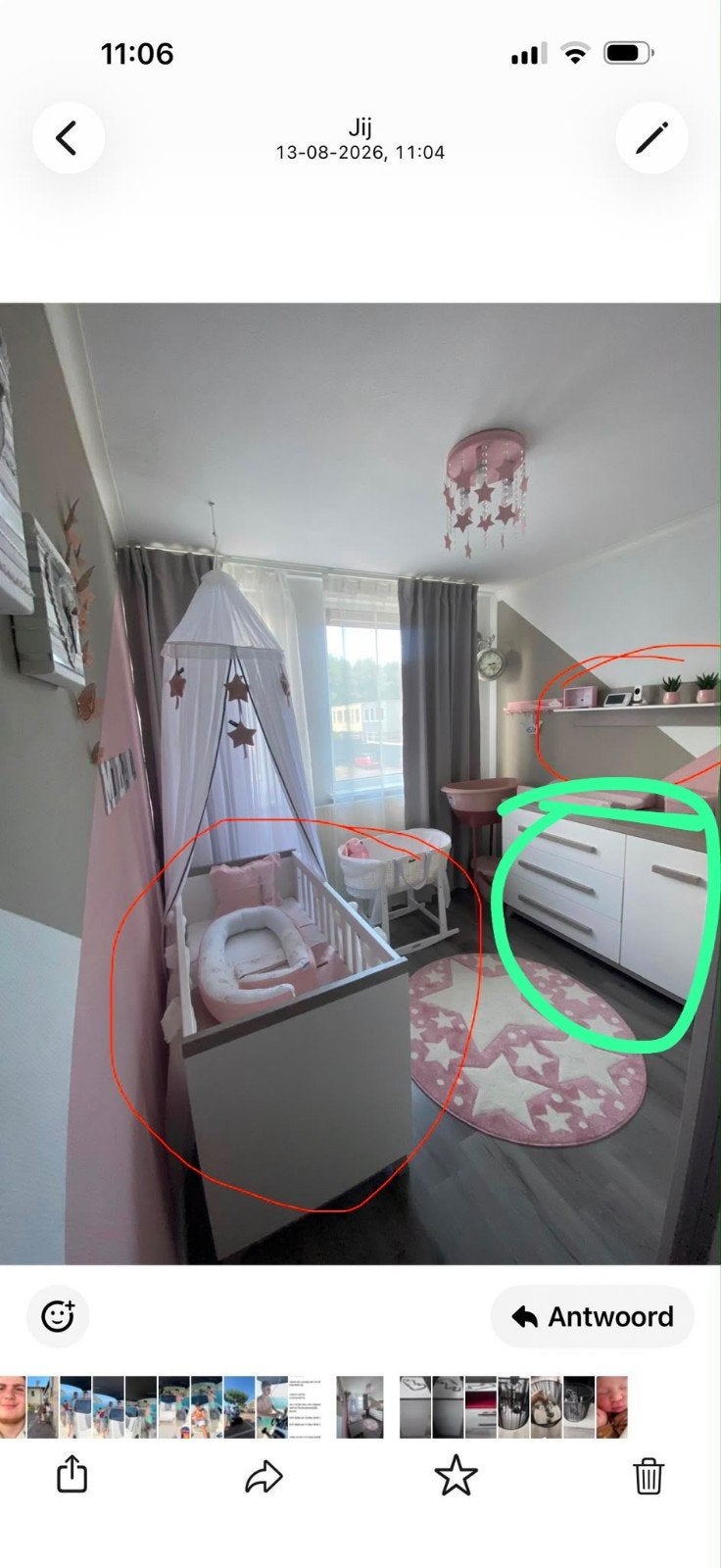 TWF babykamer set: Commode en Kast, Ophalen, Gebruikt, 50 tot 70 cm, 100 cm of meer