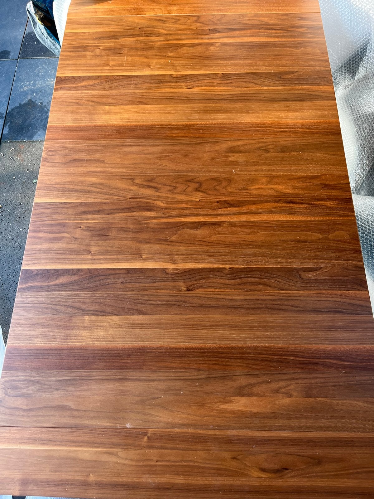 Hulsta Now Uitschuifbare eettafel van walnoothout, Huis en Inrichting, Ophalen, Gebruikt, 50 tot 100 cm, 150 tot 200 cm