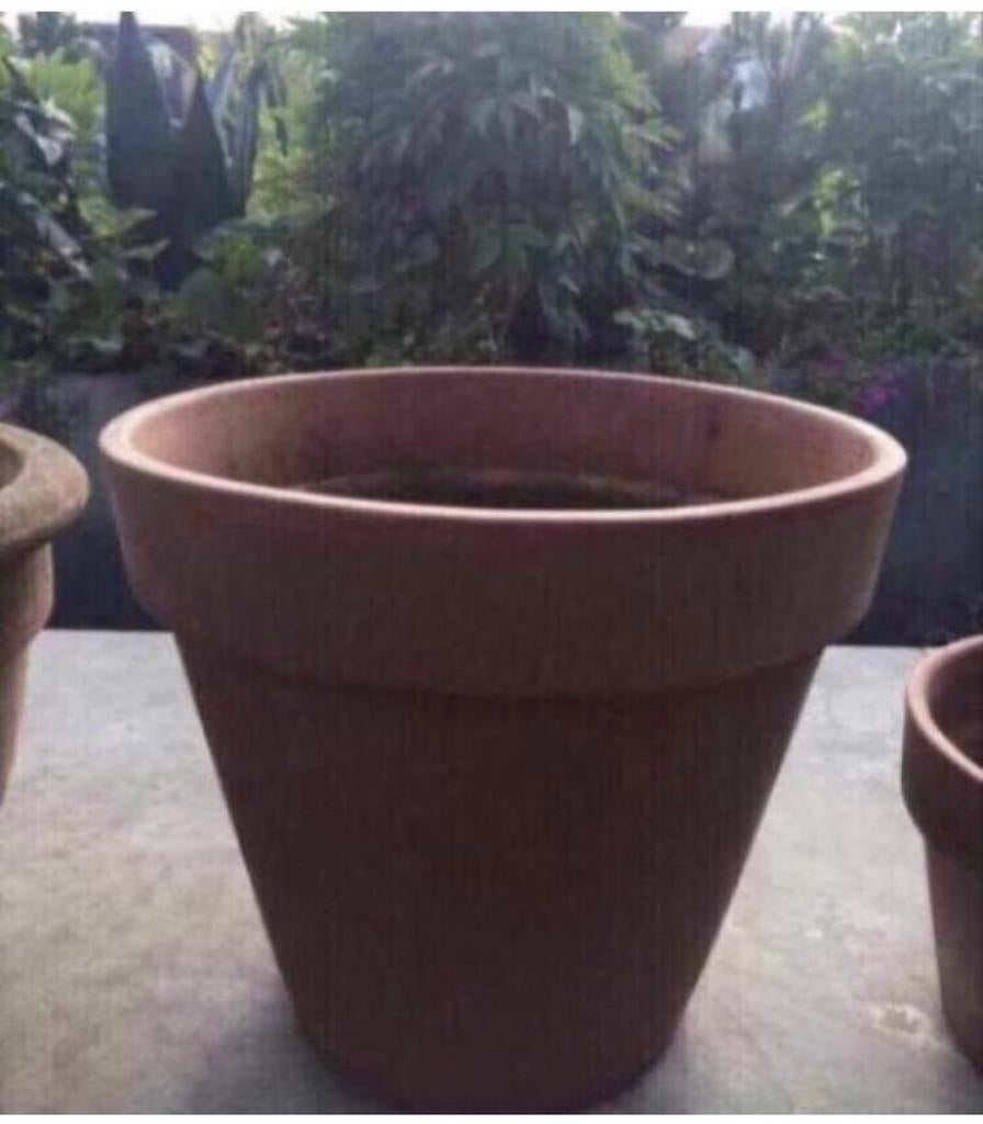 Diverse Italiaanse terracotta bloempotten stevige potten, 25 tot 40 cm, Gebruikt, Ophalen of Verzenden, Balkon