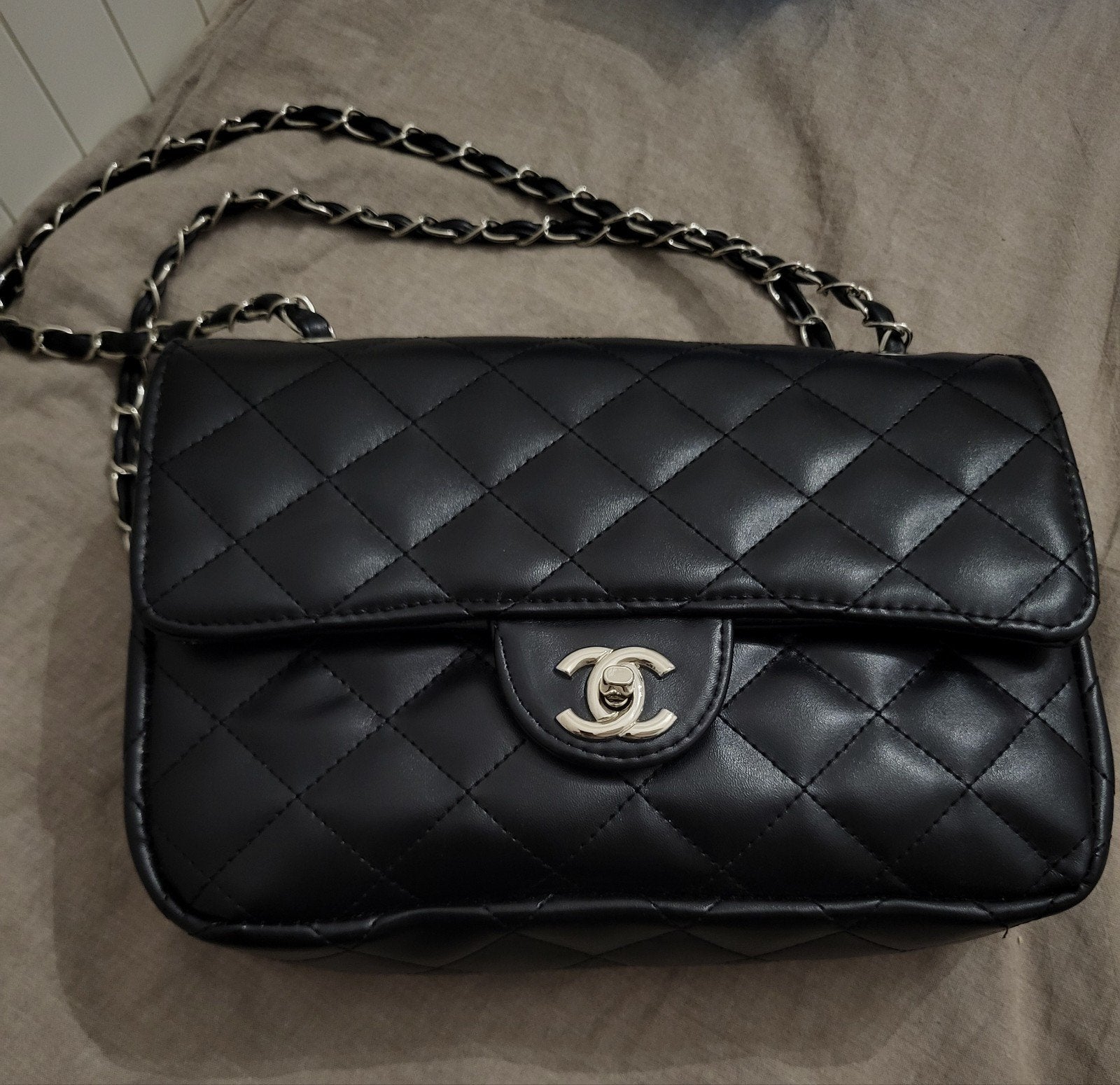 Luxe dames tas, Ophalen, Zo goed als nieuw, Zwart, Schoudertasje
