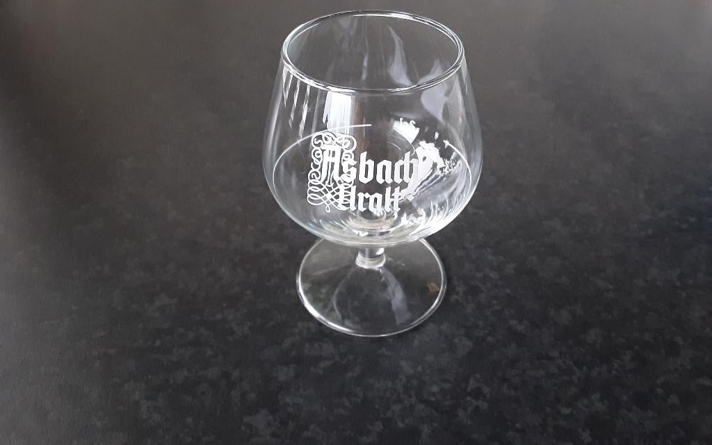 ASBACH URALT glaasje (zonder strip), Ophalen of Verzenden, Zo goed als nieuw, Borrel- of Shotglas