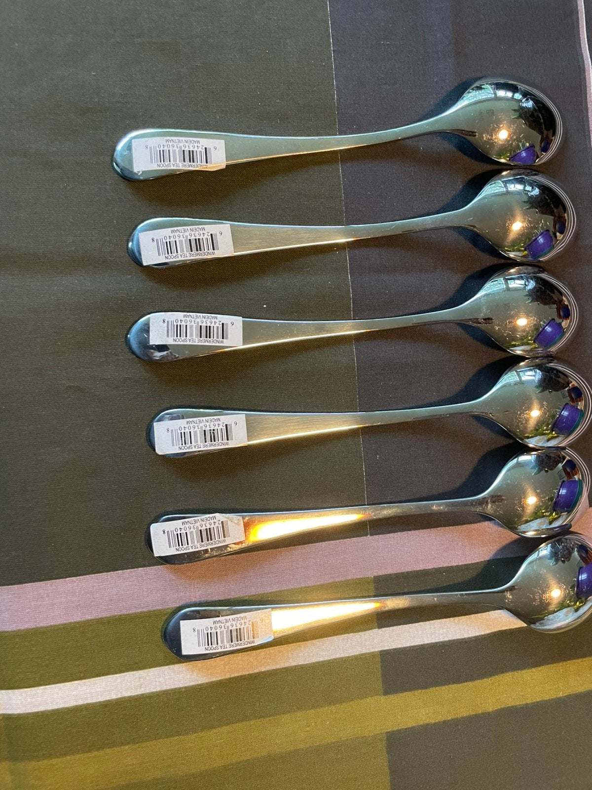 6 x RVS Windermere tea spoon. Lengte 17,5 cm, Ophalen of Verzenden, Nieuw, Rvs of Chroom