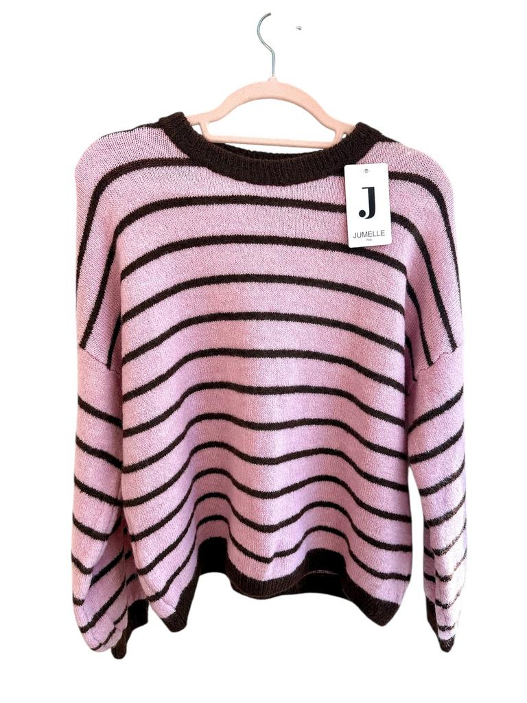 Trui met strepen Jumelle nieuw met label, Ophalen of Verzenden, Nieuw, Maat 38/40 (M), Roze