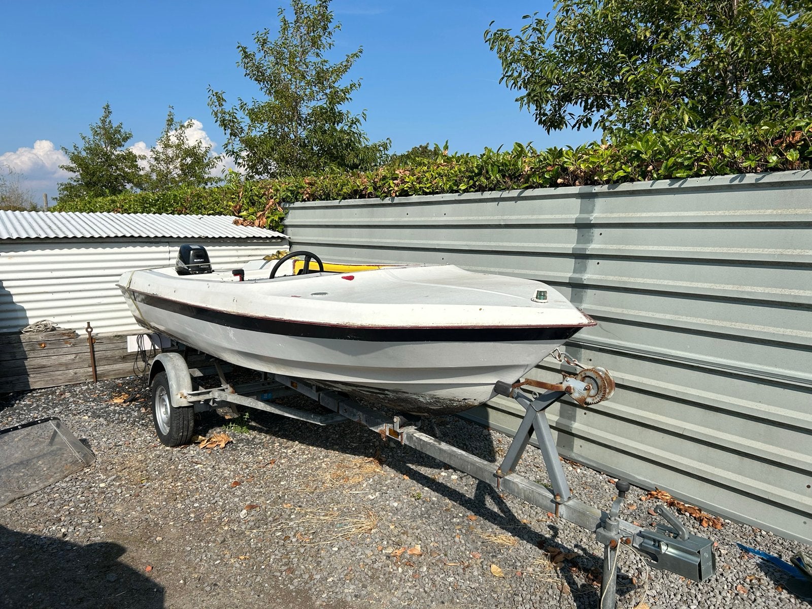 Speedboot opknapper met suzuki buitenboordmotor, Watersport en Boten, Bootonderdelen, Ophalen, Gebruikt