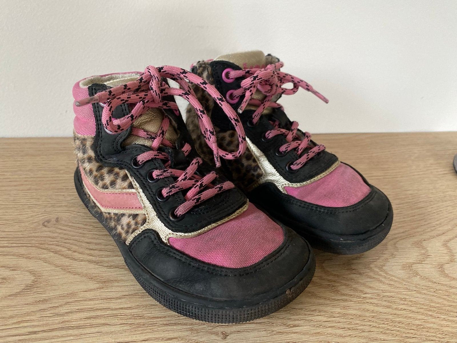 Koel Barefoot schoenen maat 28 - Roze met luipaardprint, Gebruikt, Meisje, Schoenen, Ophalen of Verzenden