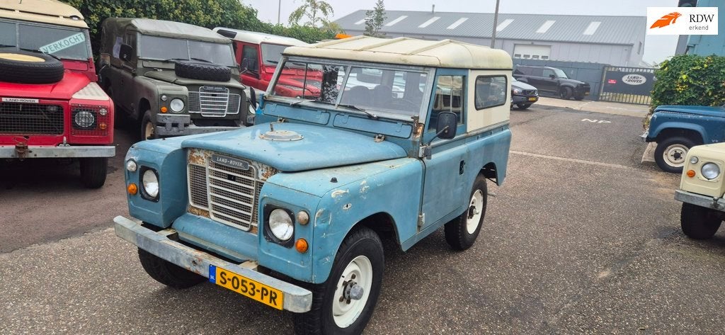 Land Rover 88 Series III BENZINE, 2286 cc, Gebruikt, Blauw, 7 stoelen