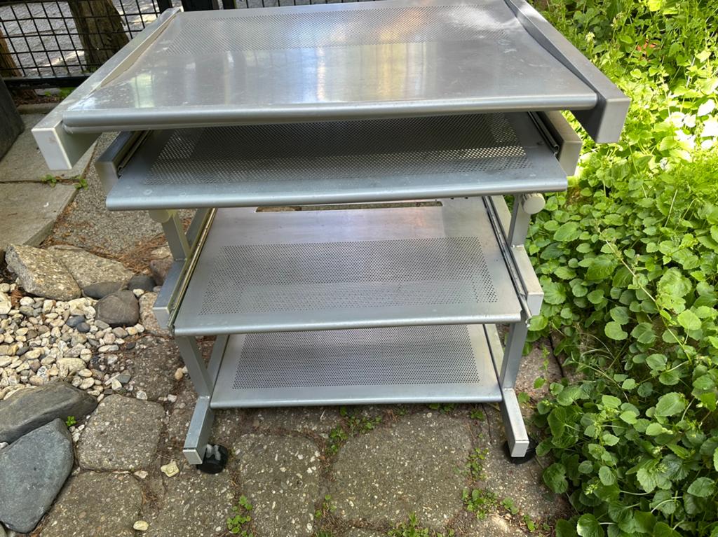 Computer meubel Flexistand, Ophalen, Gebruikt, 70 tot 120 cm, Metaal