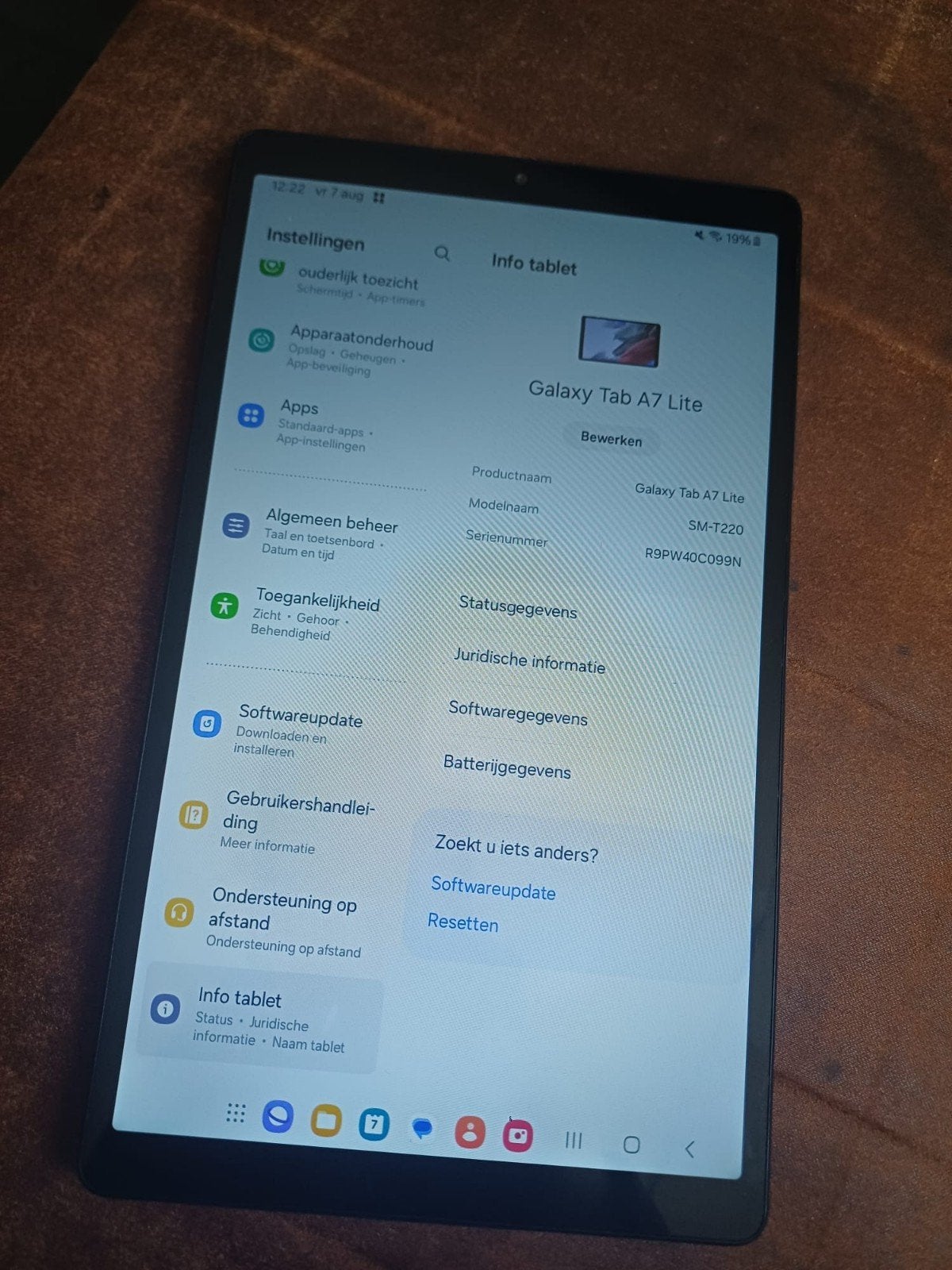 Samsung Galaxy Tab A7 lite - SM - T 220, Computers en Software, Android Tablets, Ophalen of Verzenden, 8 inch, 32 GB