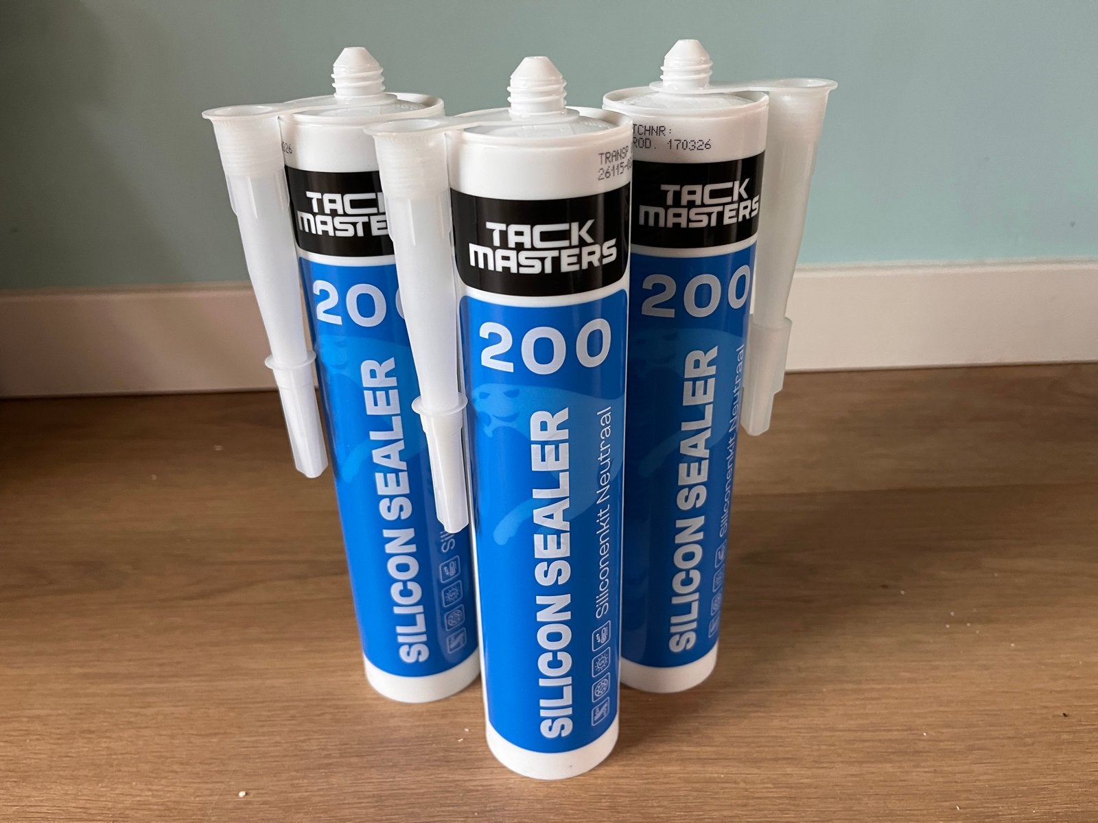Tackmasters Silicon Sealer 200 - 3 kokers, Overige materialen, Nieuw, Minder dan 5 m², Vloerisolatie