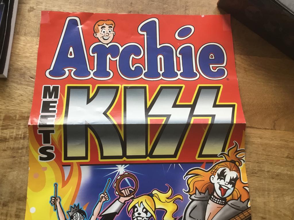 Archie Meets KISS Comic Poster, Ophalen of Verzenden, A1 t/m A3, Muziek, Rechthoekig Staand
