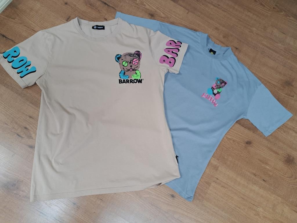 2 t-shirts blauw M ecru L Barrow, Kleding | Dames, Maat 38/40 (M), Blauw, Ophalen of Verzenden, Zo goed als nieuw
