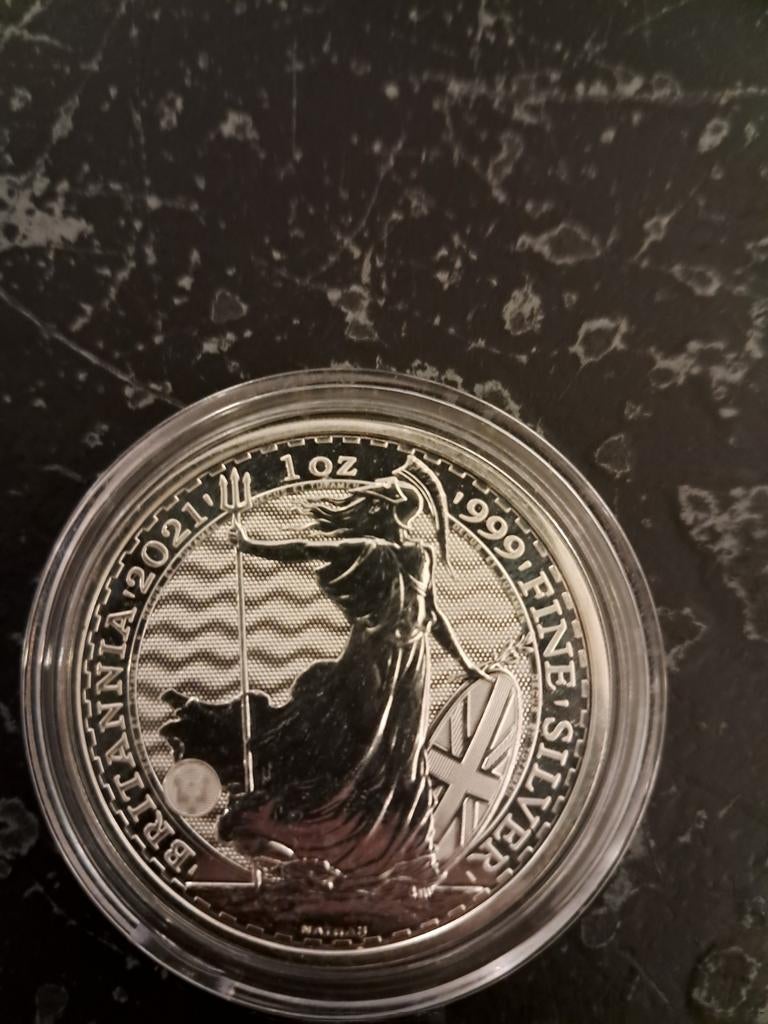Britannia 2021 1 oz zilveren munt meer in de beschrijving, Verzenden, Zilver