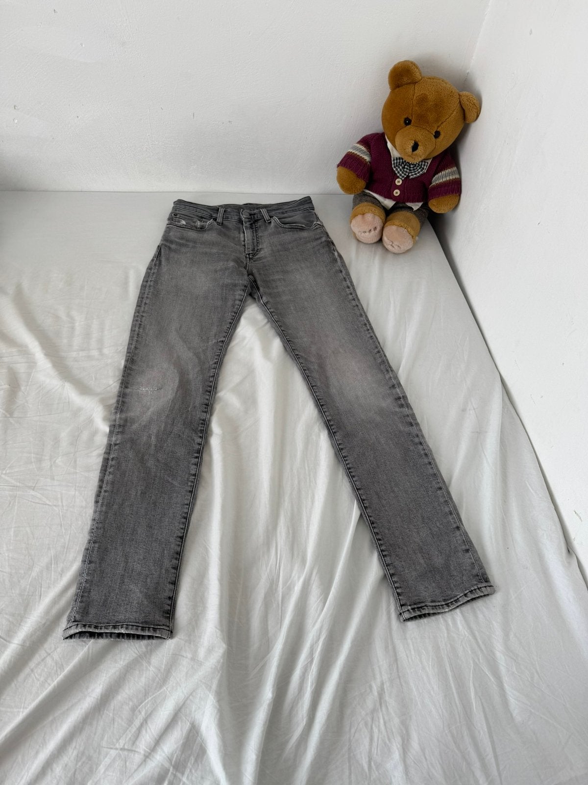 Vintage Levi’s “Big E” jeans, Ophalen of Verzenden, Zo goed als nieuw, Grijs, W33 - W34 (confectie 48/50)