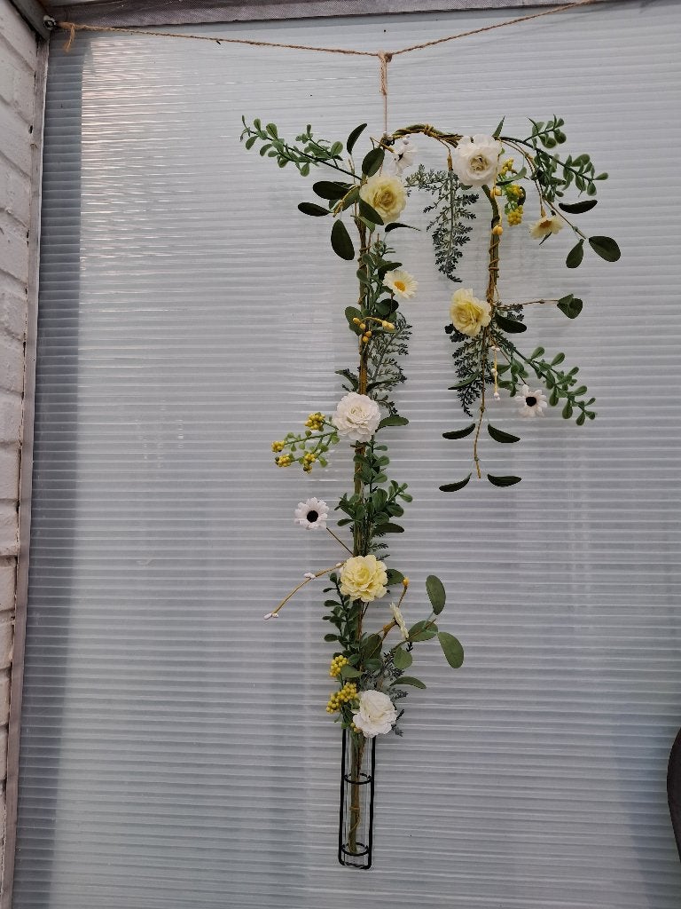 BLOEMEN Deco eigen creatie Geel ... (NIEUW), Meerkleurig, Ophalen of Verzenden, Overige stijlen, Nieuw