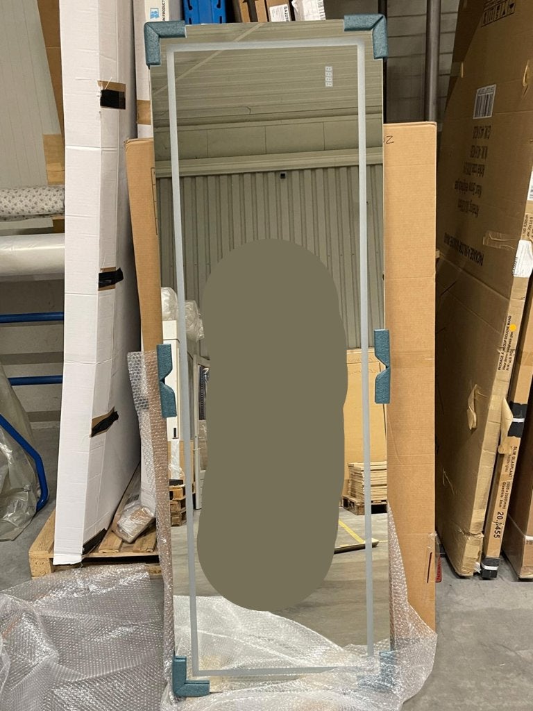 Spiegel, Ophalen, 200 cm of meer, Zo goed als nieuw, Rechthoekig