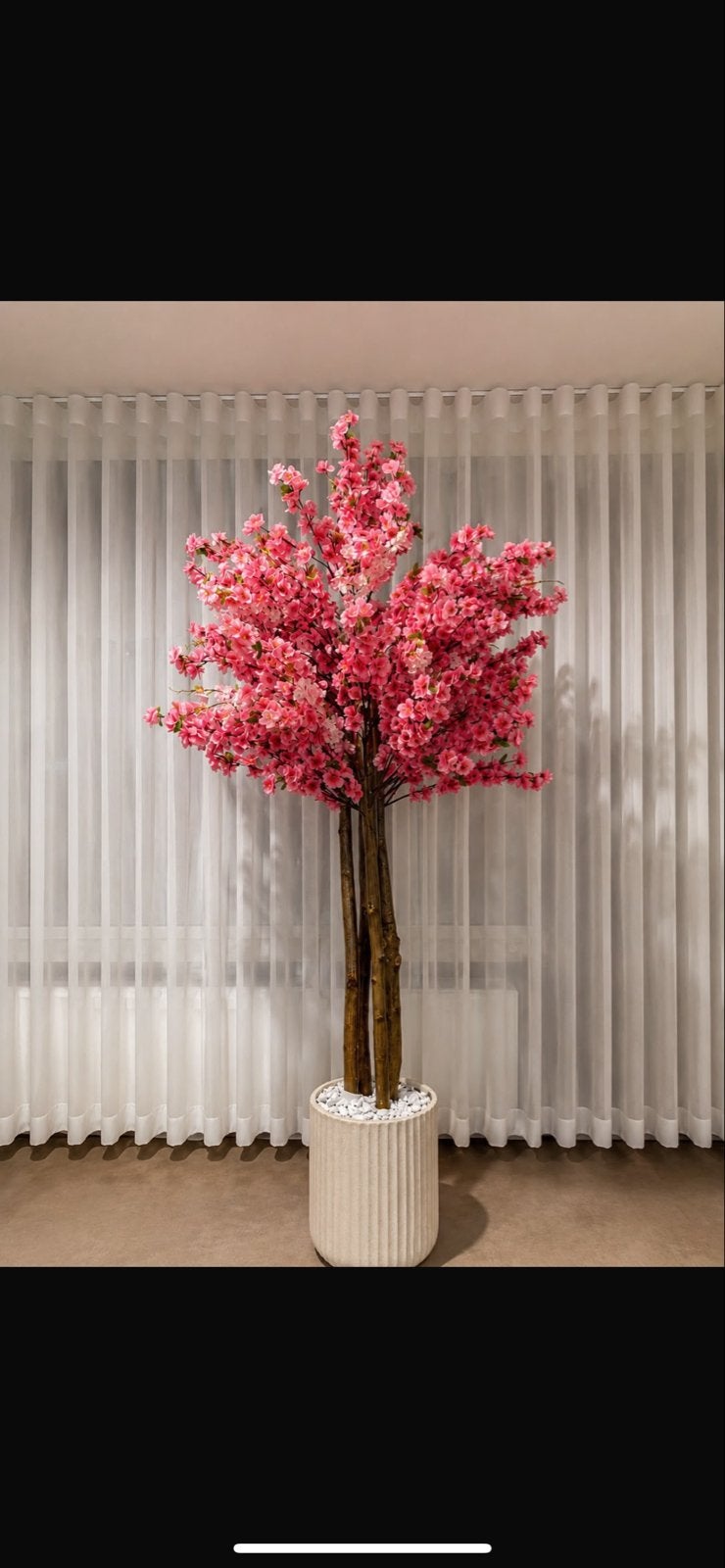Handgemaakte Kunstbloesemboom - 200 cm, Ophalen, Binnen, Natuurlijk materiaal, Roze