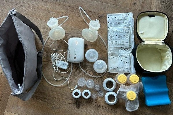 Philips Avent SCF398 Draadloze Dubbele Borstkolf, Ophalen of Verzenden, Zo goed als nieuw, Borstkolf