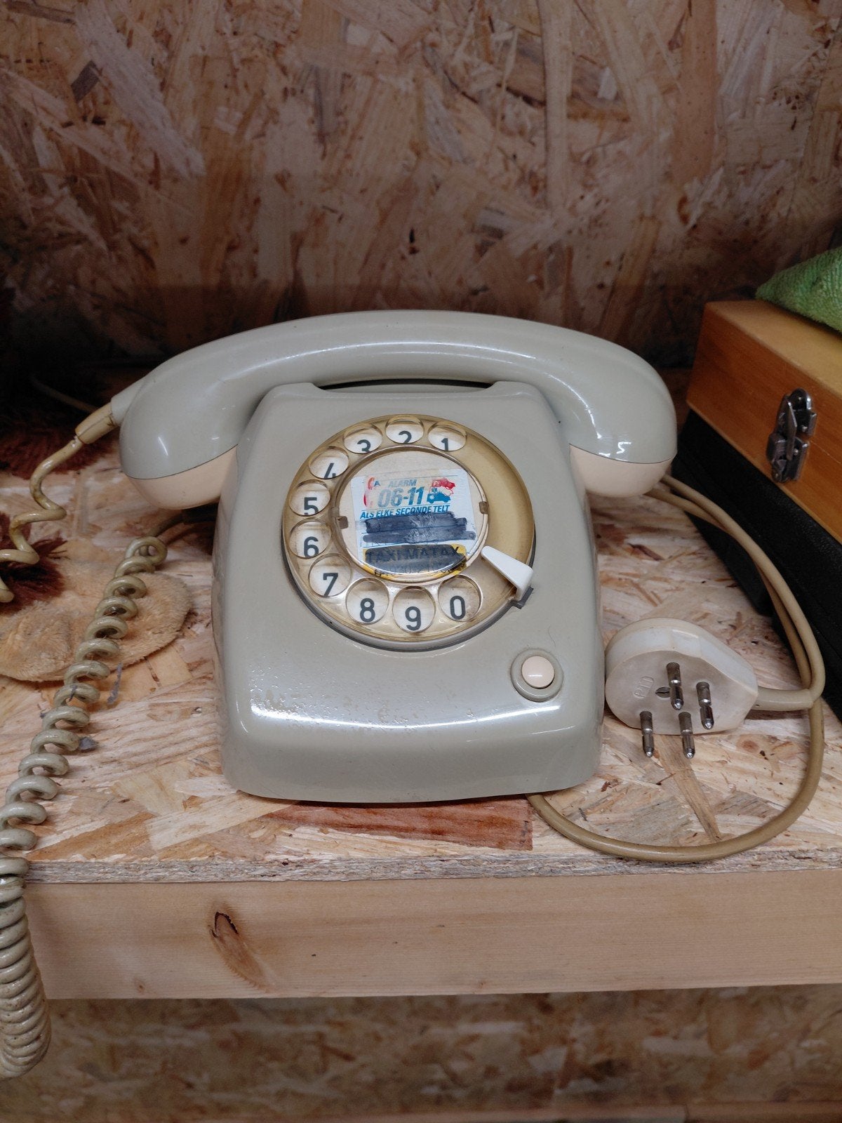 Vintage Telefoon met Draaischijf - Jaren '70, Telecommunicatie, Vaste telefoons | Niet Draadloos, Ophalen, Gebruikt, Met draaischijf