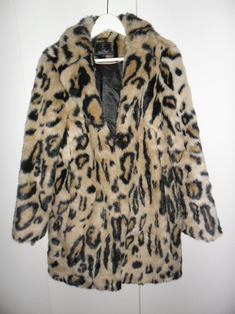 Rino & Pelle Winterjas Beige/Zwart Luipaard Print Mt 40, Kleding | Dames, Jassen | Winter, Maat 38/40 (M), Beige, Nieuw, Ophalen of Verzenden