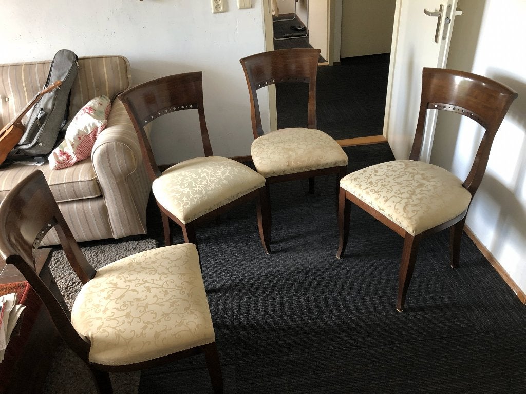 4 eethoek stoelen, Ophalen, Gebruikt, Overige kleuren, Vier