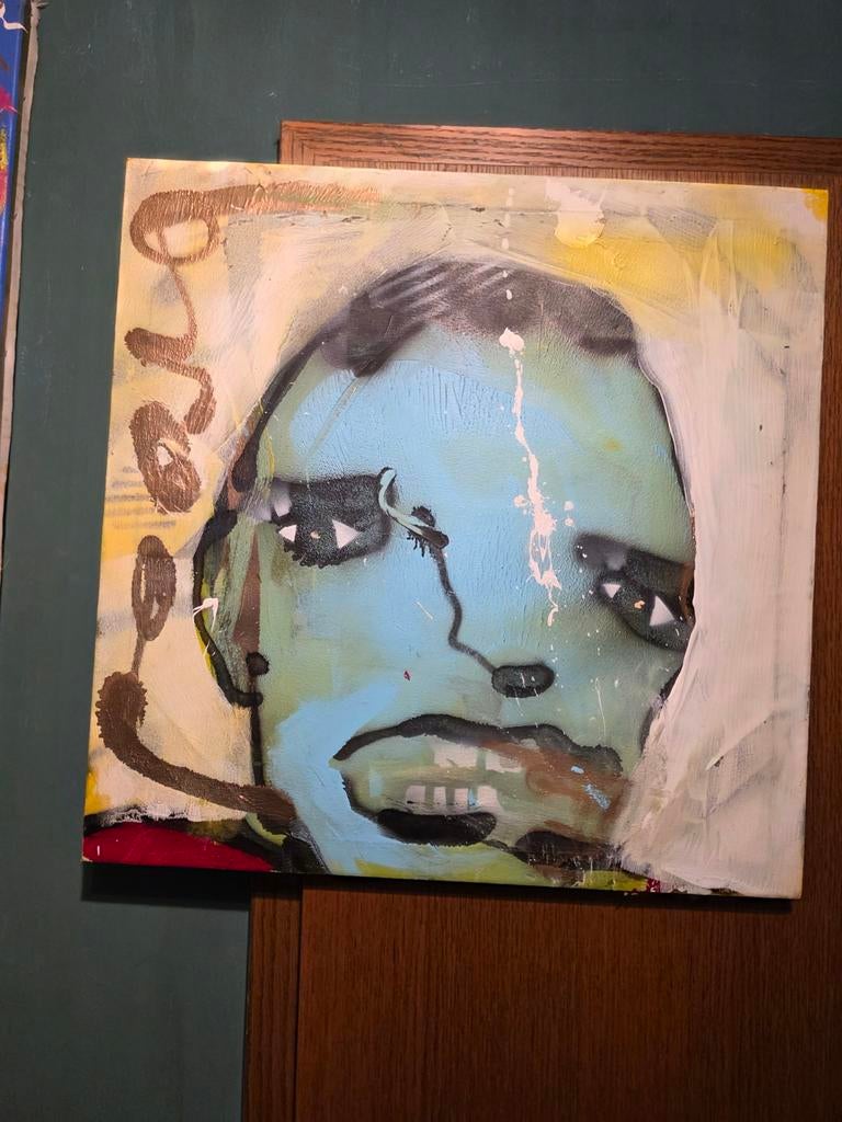 Herman Brood olieverfschilderij uniek, Ophalen of Verzenden
