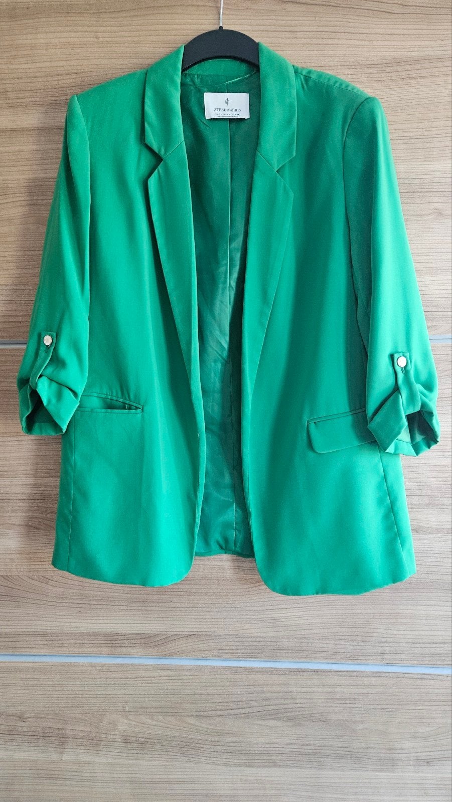 dames  blazer stradivarius groen zgan, Maat 38/40 (M), Ophalen of Verzenden, Zo goed als nieuw, Jasje