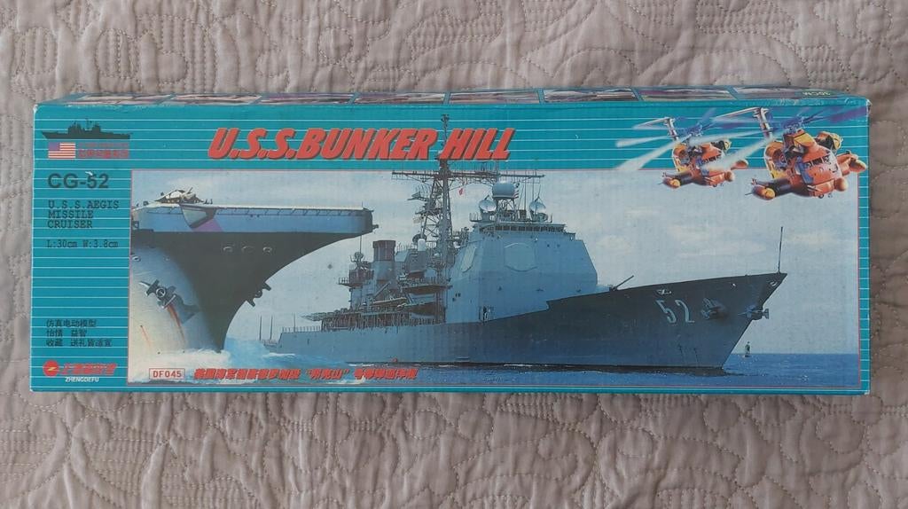Modelbouwschip U.S.S. Bunker Hill CG-52, Ophalen of Verzenden, Nieuw, 1:200 of kleiner, Overige merken