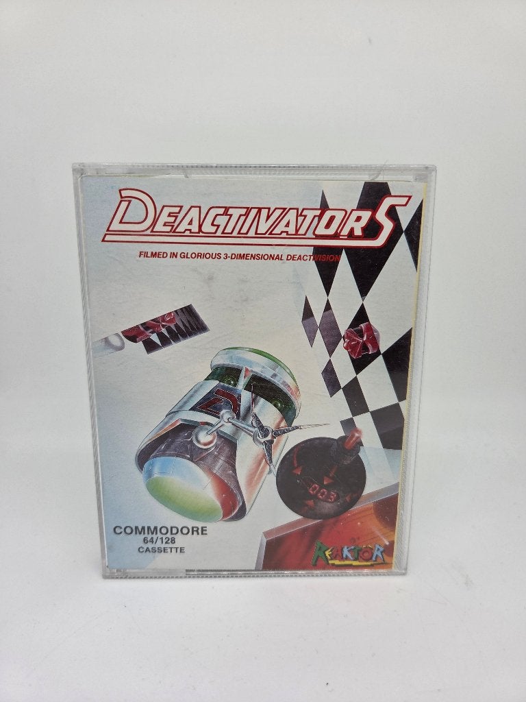 Deactivators Commodore 64 / 128 Game Cassette (CIB), Ophalen of Verzenden, Commodore 64