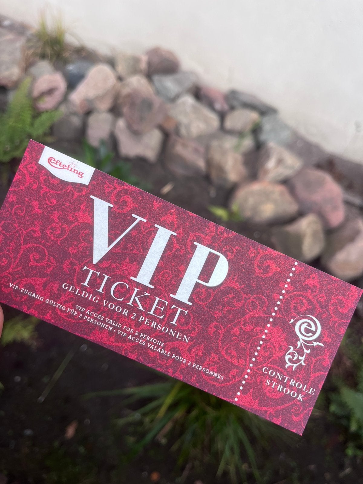VIP ticket Efteling 2 personen, Twee personen, Ticket of Toegangskaart
