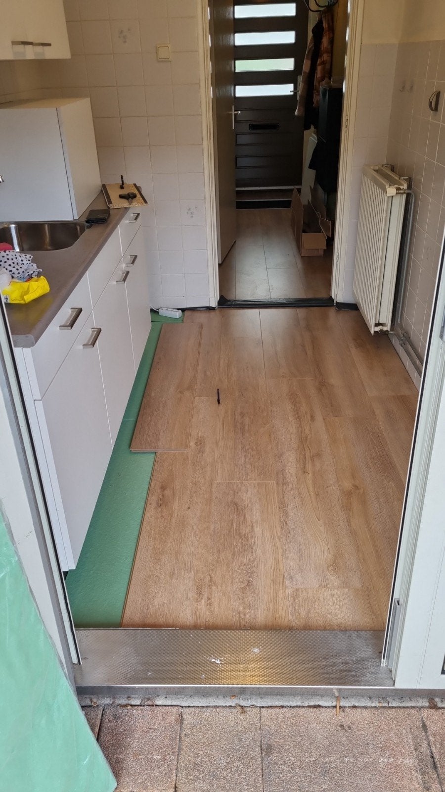 Gratis Laminaat - ca. 70 m², zelf demonteren, Ophalen, 50 tot 150 cm, Zo goed als nieuw, 10 m² of meer