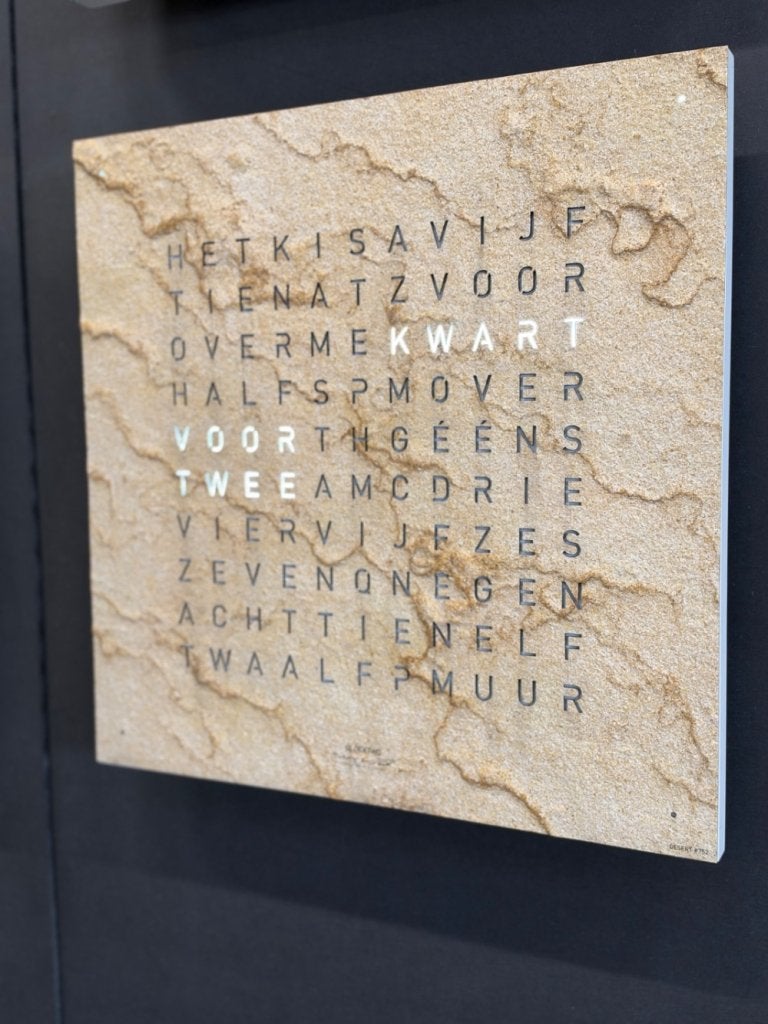 Nieuw Qlocktwo Desert Wandklok Design Klok 45x45, Nieuw, Ophalen of Verzenden, Qlocktwo